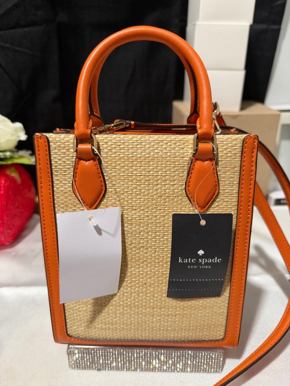 Kate Spade Mini Ellie Orange crossbody bag - Picture 2 of 7
